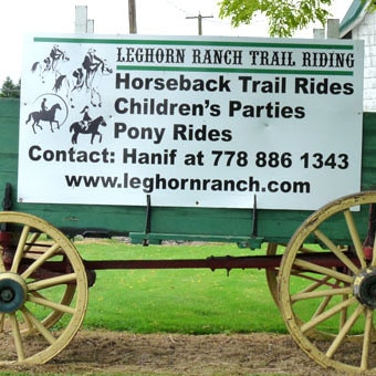 Vancouver Horseback Trail Riding Front Sign